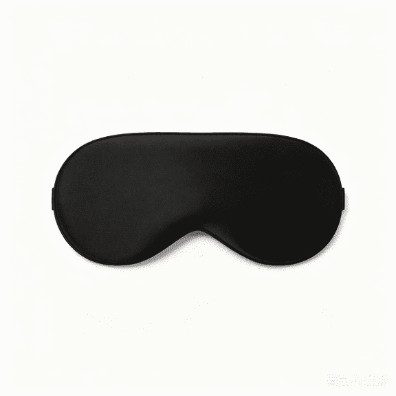 Black Sleep Eye Mask, Ultra-Soft Light Blocking Eye Mask for Men Women, Comfortable Blackout Sleep Mask for Travel & Night Use