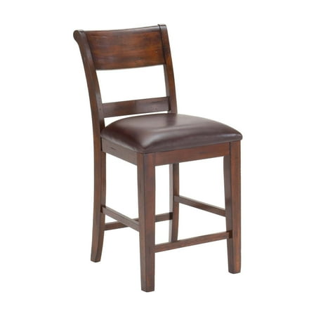 - Hillsdale Furniture Park Avenue Non-Swivel Counter Stools, Set of 2, Dark Cherry Finish