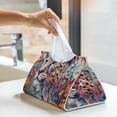 thumbnail image 6 of Logiee Vibrant Leopard In Flowers Print Tissue Box Cover,Stylish Tissue Box Holder Decorative Tissue Cover for Bathroom Toilet Bedroom Living Room Table Desk Office, 6 of 7