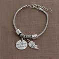 thumbnail image 2 of 2PCS Unisex Bracelet Retro Letter Sign Alloy Bracelet Chain Bracelet for Friend, 2 of 8