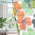 thumbnail image 4 of Yayeee Window Curtains Light Filtering 63"x52" Grommet Panel Pair Home Living Room Decor, White Clover Pattern, 4 of 7