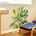 thumbnail image 6 of HuiXinOu Tropical Green Leaves Bathroom Wall Stickers Self Adhesive Beautification Decals Removable Decor for Bathroom Toilet Walls and Vanity Area Accents, 6 of 7