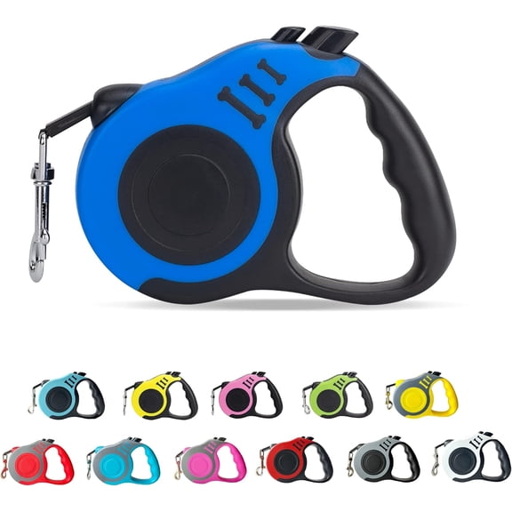 Retractable Dog Leash Automatic Telescopic Tractor Dog Tape | Pet Tape 10/16 FT Durable and Convenient, with Non-Slip Handle, Suitable for Small and Medium-Sized Dogs Blue
