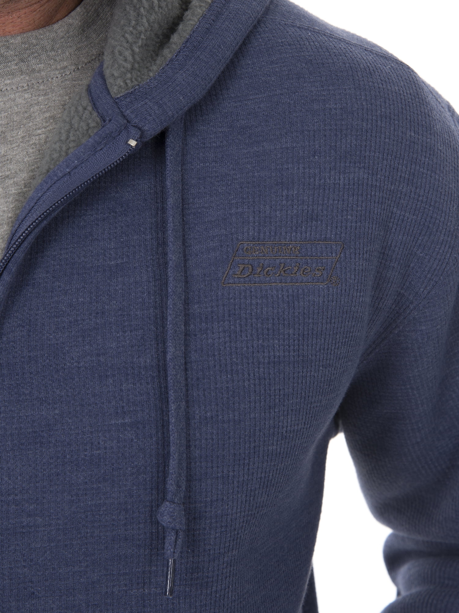 Genuine Dickies Men s Full Zip Thermal Hoodie with Warm Sherpa Lining Walmart