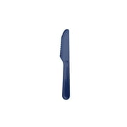 Your Zone Blue 4 Count Plastic Utensil Set with Fork, Spoon, Knife and Carrying Case