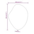 thumbnail image 4 of vidaXL Miroir Mural Argent 50x40 cm, 4 of 4