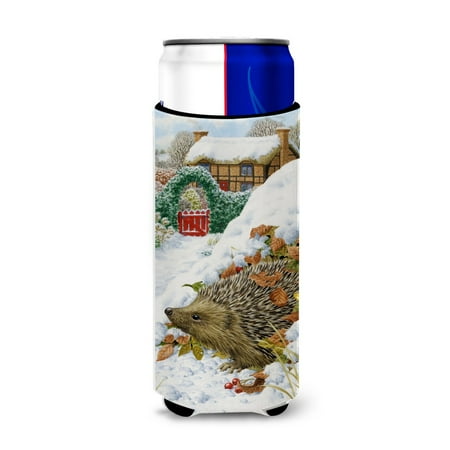 

Carolines Treasures ASA2158MUK Hedgehog Holiday Ultra Beverage Insulators for slim cans Slim Can multicolor