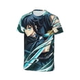 thumbnail image 3 of Demon Slayer Tokito Muichiro Kids' Short Sleeve T-Shirt Print Tee Shirts For Boys & Girls Summer Casual Wear Fashion Top Blouse Small, 3 of 9