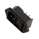 thumbnail image 2 of 1PCS IEC 320 C14 AC Power Cord Inlet Socket Socket, Rocker Switch 250V10A Red, 2 of 3