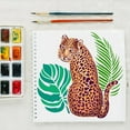thumbnail image 5 of 1PC Leopard Stencil 11.8x11.8inch Reusable Tropical Leaf Painting Drawing Stencil, 5 of 7