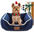 thumbnail image 1 of Cama para mascotas Zerbuger para gatos y perros, rectangular, relajante y esponjosa, azul, 1 of 7