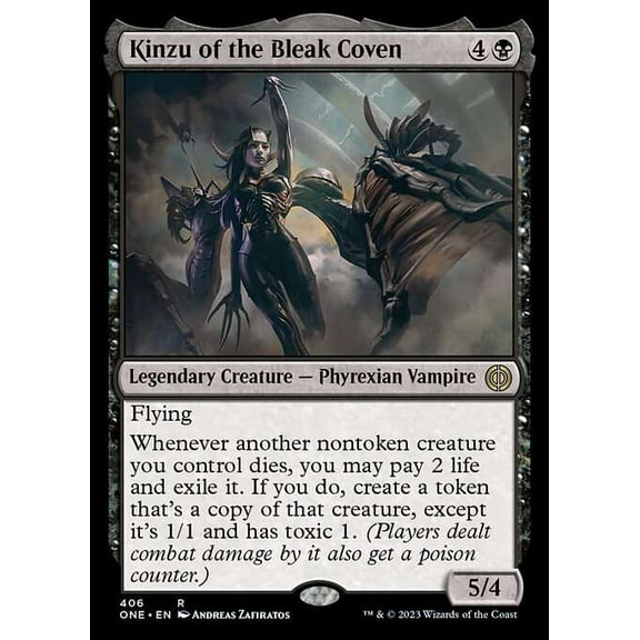 MtG Phyrexia: All Will Be One Rare Kinzu of the Bleak Coven (Jumpstart) #406