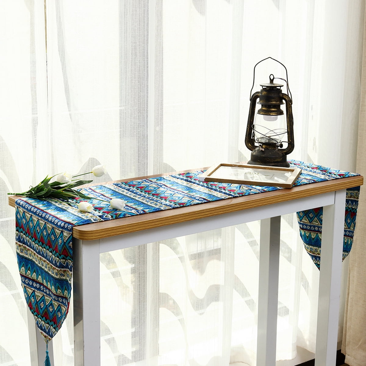 Make Life Better Bohemian Style Table Runner Tablecloth