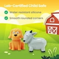 thumbnail image 4 of Cubo Para Juguetes De Baño Boley Farm Animals: Incluye 12 Divertidos Y Coloridos Juguetes Para La Bañera Y La Piscina Para Niños Y Niños Pequeños De 2 Años En Adelante., 4 of 5