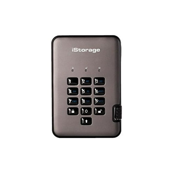 iStorage - diskAshur Pro2 256-bit 500GB - FIPS 140-2 Certified - Graphite