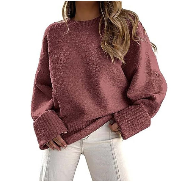 Camisas de Manga Larga de las Mujeres Estampado Étnico Cuello Redondo Blusa Casual para Diario