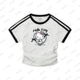 thumbnail image 1 of MINISO Sanrio-camisetas de manga corta Kawaii para niños y adultos, Camiseta de algodón con estampado de dibujos animados de Anime, cuello redondo informal, 1 of 4