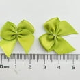 thumbnail image 4 of Nvzi 200pcs Mini Satin Ribbon Bows Flowers 1" x3/4" Appliques DIY Craft Green Color, 4 of 4