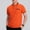 Orange, variant on Fnnxeal Mens Summer Shirts for Polo, Short Sleeve Casual Tees Button Solid Collared Shirt Big and Tall Polo Shirts for men Wine T-Shirts M