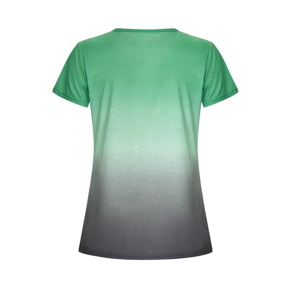 Aayomet St Patrick's Day Womens Tops Casual Summer Tops for Women V Neck Short Sleeve T Shirt Loose Fit Ruffle Peplum Tops ,Green M