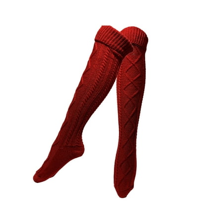 

Ehfomius Winter Knit Thigh High Socks over the Knee Stockings Legs Warmers