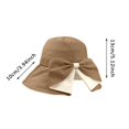 thumbnail image 3 of Wsysadlol Skull Cap Women Wide Brim UPF Protection Beach Sun Hat Elegant Bow Decor Foldable Summer Cap Lightweight UV Resistant Outdoor Travel Sun Hat, 3 of 4