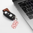 thumbnail image 7 of Uemuo Boba Milk Tea Pattern Rectangular Metal Keychain - Durable, Stylish, and Personalized Key Ring for Men and Women,Engraved Keychain,Gift Slim Sturdy Keychain, 7 of 7