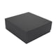thumbnail image 2 of Caja de baraja de cartas coleccionables, cierre magnético, organizador multiusos, tarjetas de béisbol PU Negro Gris, 2 of 7