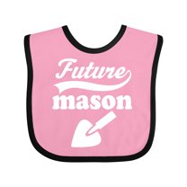 Inktastic Future Mason Brick Block Occupation Boys or Girls Baby Bib