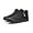 Black, variant on Men Snow Boots Water Resistant Non-slip Winter Shoes with Fuzz Lined Warm High Top Boots for Men