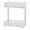 White, variant on 2-Tier Carbon Steel Under Basin Organizer – Pull-Out Sliding Drawer, Adjustable Kitchen Cabinet Storage Rack, Space-Saving Shelf for Kitchen, Bathroom, Pantry, Closet – Black