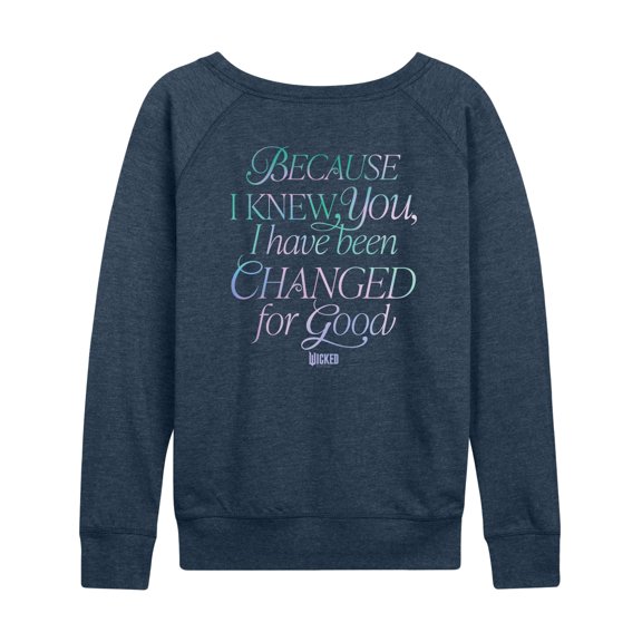 Wicked: Part 2 -  Changed For Good - Women's French Terry Long Sleeve Pullover