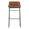 thumbnail image 1 of MOE'S Home STARLET BARSTOOL Ouvert Route Marron Cuir-M2, 1 of 6