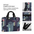 thumbnail image 4 of FORMRS 16" Laptop Bag Carrying Sleeve Case with Handle Travel Shoulder Briefcase, Cube Stripes, 4 of 8