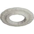 thumbnail image 3 of Ekena Millwork 15 3/8"OD x 7"ID x 1"P Lisbon Ceiling Medallion (Fits Canopies up to 7"), Hand-Painted Pot of Cream, 3 of 5