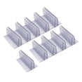 thumbnail image 4 of Paquete de 10 soportes de clip para etiquetas de alimentos de acrílico transparentes con números de mesa para promoción. 5 cm x 4 cm x 32 cm, 4 of 9