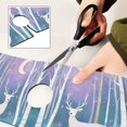 thumbnail image 6 of Yayeee Faucet Mat for Kitchen Sink 30" Diatomite Long Splash Guard Pad, Purple Night Deer, 2 Pack, 6 of 7