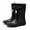 Black, variant on Rain Boots for Men and Women Waterproof Mid-Calf Mud Boots with Adjustable Drawstring Lightweight Anti-Slip Fishing Boots for Farming Gardening Outdoor,8-8.5