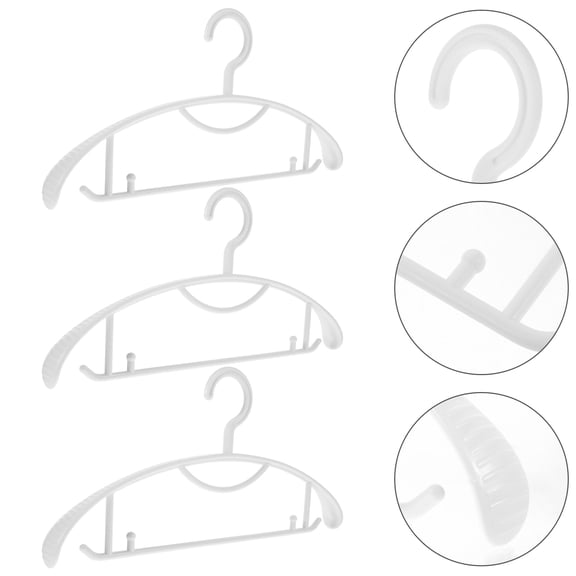 KAJNBN 10Pcs Traceless Clothes Hangers for Closet Organization in White Plastic