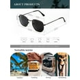 thumbnail image 3 of Polarized Sunglasses for Women and Men, Retro Hexagon Style Glasses with UV Protection Trendy Metal Frame, 3 of 7