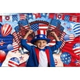 thumbnail image 2 of 10x8ft 4th of July Backdrop for Photography Independence Day Veterans American Flag Red Blue Stars Photo Backdrop Background Party Banner USA Patriotic Decor Photo Booth Studio Props Supplies, 2 of 5