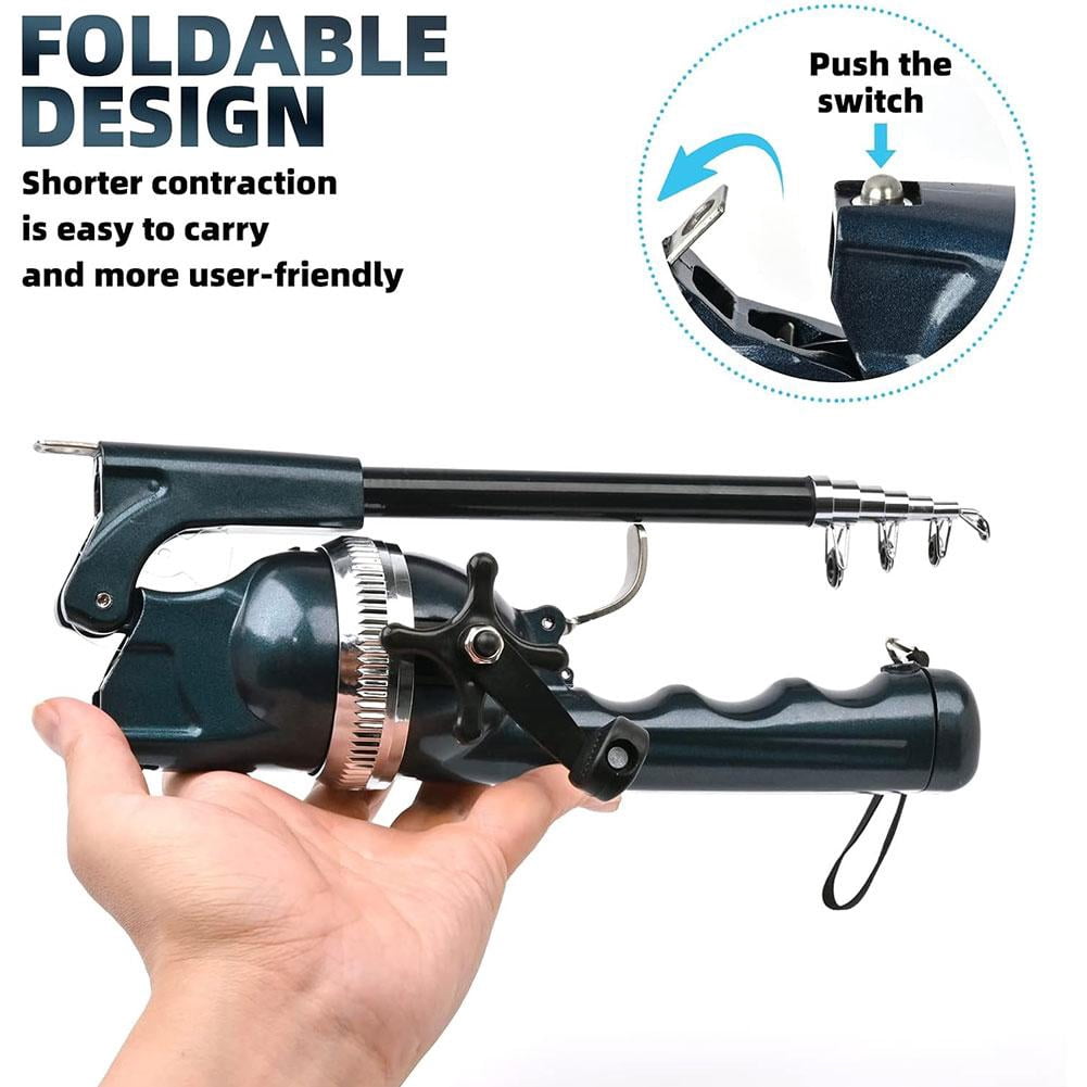 Folding Fishing Pole Telescopic Spinning Rod Outdoor Fishing Gifts for Men