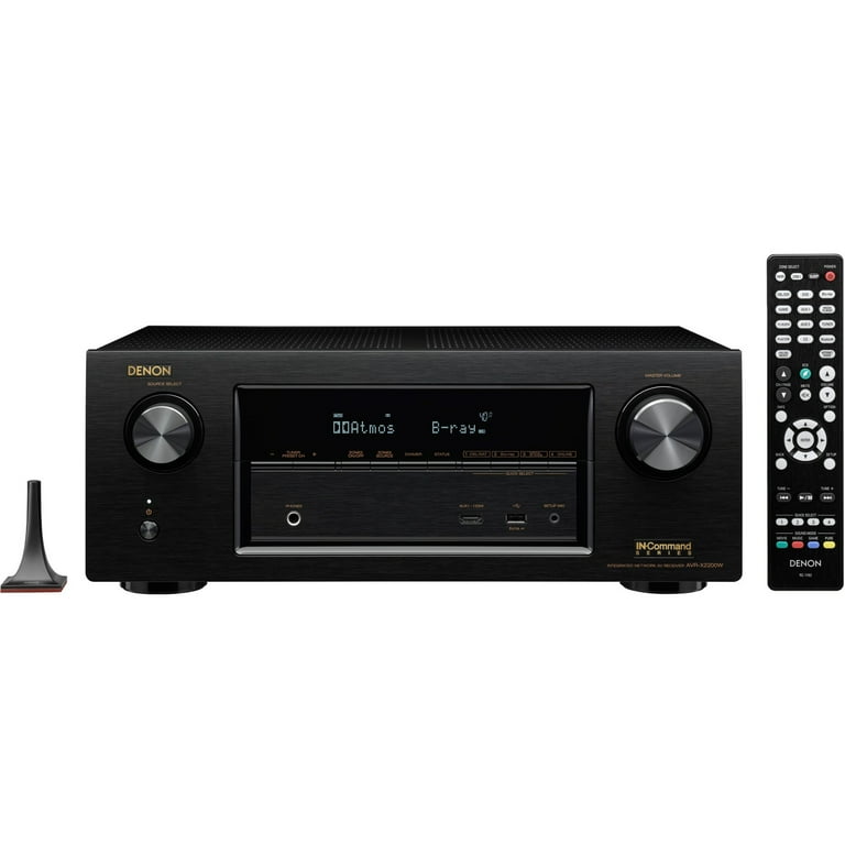 Denon IN-Command AVR-X2200W 3D A/V Receiver, 7.2 Channel, Black