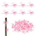 thumbnail image 1 of Uxcell 100-Pack Clips de Orquídea Plástico Clips de Jardín Soporte para Plantas de Orquídea Libélula [Rosa], 1 of 1