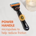 thumbnail image 5 of Gillette Fusion5 Power Men's Razor Handle, Orange, 1 Blade Refill, 5 of 12