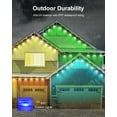 thumbnail image 2 of Nexillumi Permanent Outdoor Lights for House, 100ft Smart RGBIC Outside Lights with 72 Scene Modes, IP67 Waterproof Eaves Lights for Christmas All Holiday Decorations, Work with Alexa, Google, 2 of 8