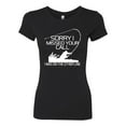 thumbnail image 2 of Missed Your Call Fishing Line Joke Fishing Womens Slim Fit Junior Tee, Black, Small, 2 of 3