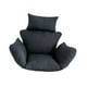 thumbnail image 4 of Cojín para silla con forma de huevo, cojín para silla columpio, cojín para asiento colgante, cojín para silla con canasta colgante para patio al aire Negro, 4 of 8