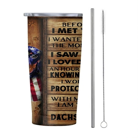

I Am Your Dachshund 20oz Tumbler Insulated Stainless Steel Water Bottle Portable Travel Coffee Tea Mug Cup