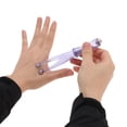 thumbnail image 4 of Unique Bargains 1 Pc Portable Roller Finger Massager Clear Purple, 4 of 6